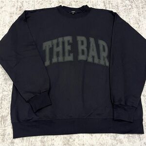 The Bar Varsity Sweatshirt Black Size XL